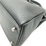 エルメス HERMES マキシケリー42 B刻印 ブラック シルバー金具 トゴ ユニセックス ハンドバッグ