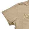 モンクレール MONCLER ロゴ刺繡半袖Tシャツ ベージュ コットン レディース 半袖Ｔシャツ
