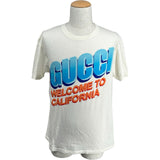 グッチ GUCCI ロゴプリント半袖Tシャツ 615044 ホワイト コットン メンズ 半袖Ｔシャツ