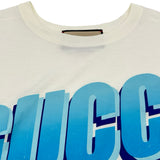 グッチ GUCCI ロゴプリント半袖Tシャツ 615044 ホワイト コットン メンズ 半袖Ｔシャツ
