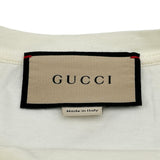 グッチ GUCCI ロゴプリント半袖Tシャツ 615044 ホワイト コットン メンズ 半袖Ｔシャツ