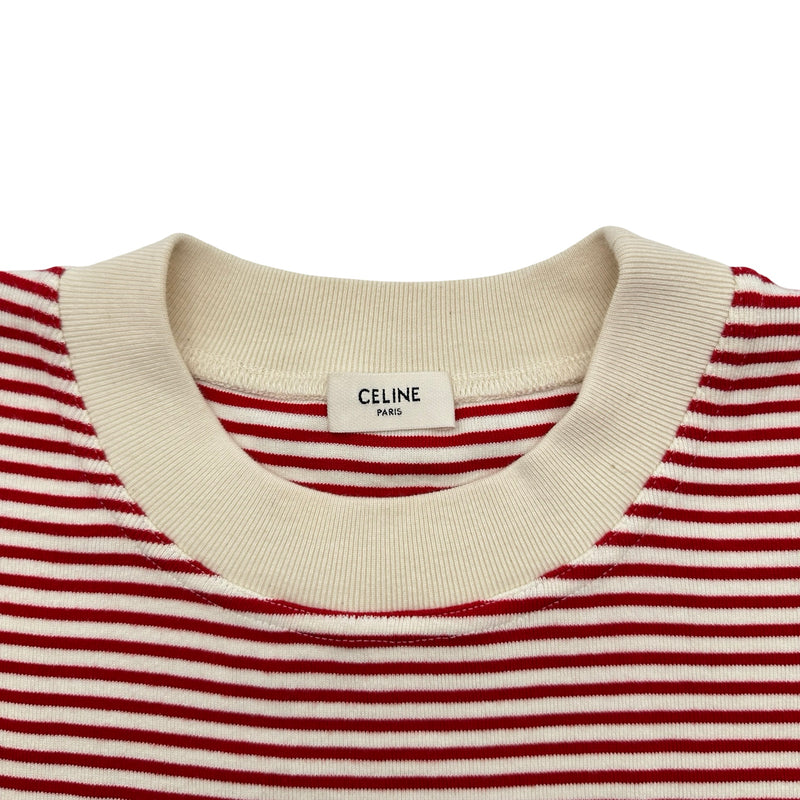 セリーヌ CELINE 長袖ボーダーニットカットソー 2X265545F レッド