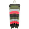 プリーツプリーズ PLEATS PLEASE ISSEY プリーツボーダーノースリーブワンピース PP33-JT526 マルチカラー ポリエステル レディース ワンピース