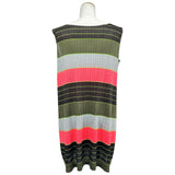 プリーツプリーズ PLEATS PLEASE ISSEY プリーツボーダーノースリーブワンピース PP33-JT526 マルチカラー ポリエステル レディース ワンピース