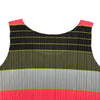 プリーツプリーズ PLEATS PLEASE ISSEY プリーツボーダーノースリーブワンピース PP33-JT526 マルチカラー ポリエステル レディース ワンピース