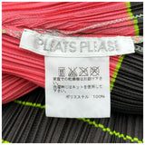 プリーツプリーズ PLEATS PLEASE ISSEY プリーツボーダーノースリーブワンピース PP33-JT526 マルチカラー ポリエステル レディース ワンピース