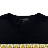 ヴェルサーチ VERSACE ドラゴンプリント半袖Tシャツ A83583 ブラック コットン メンズ 半袖Ｔシャツ