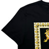 ヴェルサーチ VERSACE ドラゴンプリント半袖Tシャツ A83583 ブラック コットン メンズ 半袖Ｔシャツ