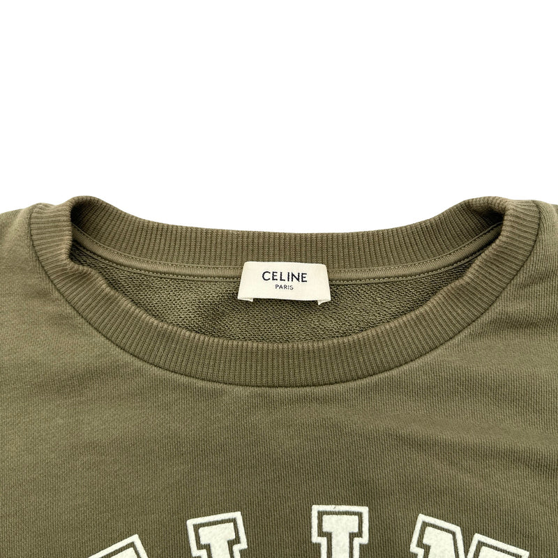 セリーヌ CELINE ロゴワッペンクロップドスウェットカットソー