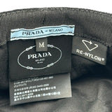 プラダ PRADA トライアングルロゴ バケットハット 1HC137 ブラック ナイロン レディース その他ファッション雑貨