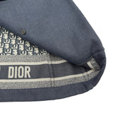 クリスチャン・ディオール Christian Dior 裏地オブリークテーラードジャケット 217V16A3669 ネイビー コットン レディース テーラードジャケット