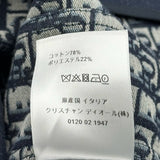 クリスチャン・ディオール Christian Dior 裏地オブリークテーラードジャケット 217V16A3669 ネイビー コットン レディース テーラードジャケット