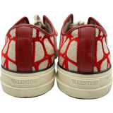 VALENTINO GARAVANI イコノグラフフローカットスニーカー S2H02Y0 レッド キャンバス メンズ スニーカー