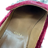クリスチャン・ルブタン Christian louboutin スパイクスタッズスリッポン グレー キャンバス メンズ スリッポン