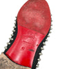 クリスチャン・ルブタン Christian louboutin スパイクスタッズスリッポン グレー キャンバス メンズ スリッポン