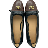 ヴァレンティノ VALENTINO GARAVAN ヴァレドゥロワキッドスキンバレリーナパンプス 6Y0S0L03 ブラック レザー レディース パンプス