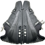 ルイ・ヴィトン LOUIS VUITTON トレイナーライン ローカットスニーカー BM1202 ブラック レザー メンズ スニーカー
