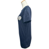 モンクレール MONCLER ロゴワッペン半袖Tシャツ ネイビー コットン レディース 半袖Ｔシャツ