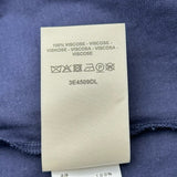 エルメス HERMES 刺繍ポケット半袖ワンピース 3E4509DL ネイビー コットン レディース ワンピース