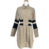 バーバリー BURBERRY チェック柄ワンピース 8036139 ベージュ コットン レディース ワンピース