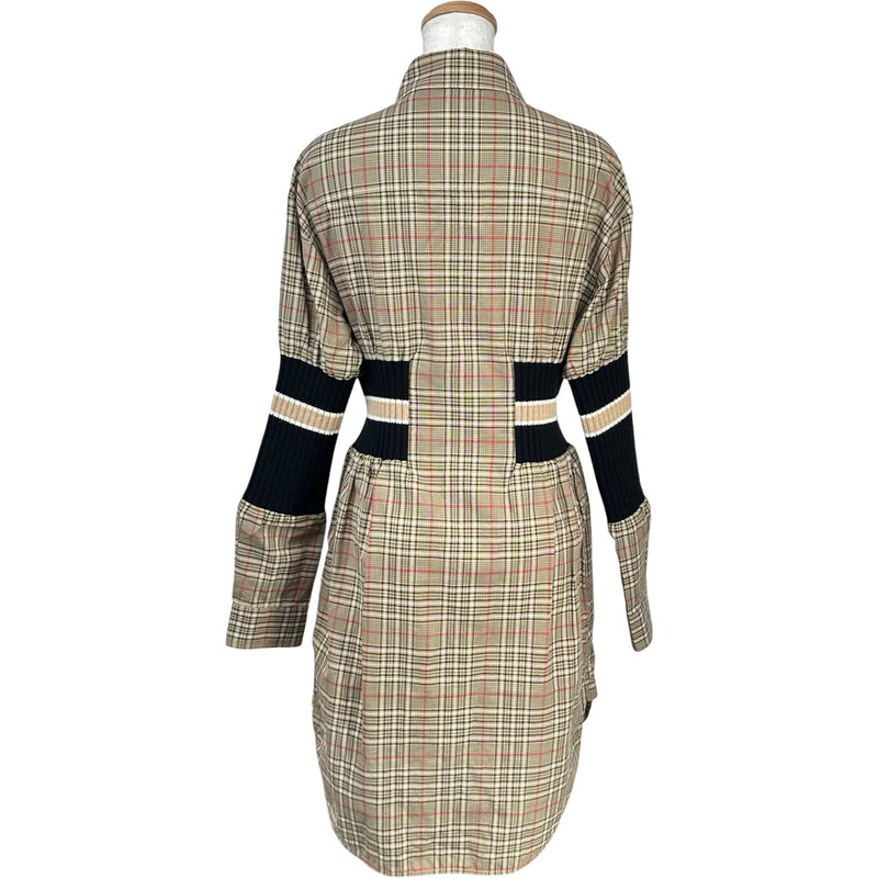 バーバリー BURBERRY チェック柄ワンピース 8036139 ベージュ コットン