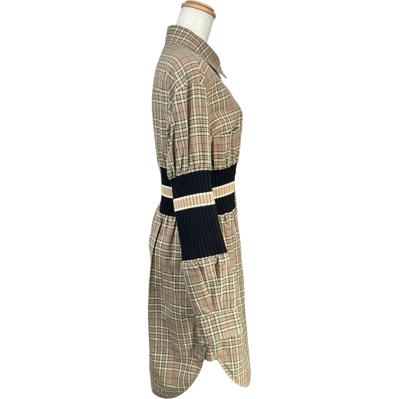 BURBERRY チェック柄 ワンピース 92cm バーバリー BURBERRY チェック柄ワンピース 8036139 ベージュ コットン