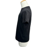 モンクレール MONCLER ロゴワッペン半袖Tシャツ ブラック コットン メンズ 半袖Ｔシャツ