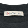モンクレール MONCLER ロゴワッペン半袖Tシャツ ブラック コットン メンズ 半袖Ｔシャツ