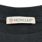 モンクレール MONCLER ロゴワッペン半袖Tシャツ ブラック コットン メンズ 半袖Ｔシャツ