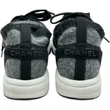 シャネル CHANEL ココマークロゴニットローカットスニーカー G38750 ブラック ニット レディース スニーカー
