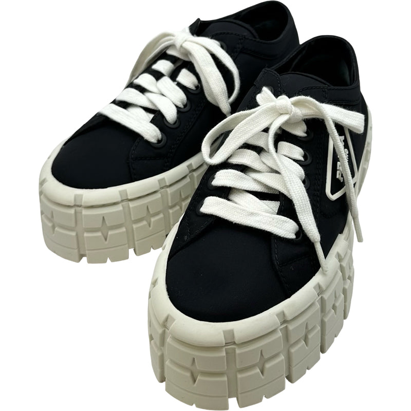 プラダ PRADA Re-Nylon プラットフォームスニーカー ブラック ナイロン