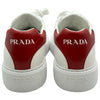 プラダ PRADA ロゴローカットスニーカー 2EG361 ホワイト レザー メンズ スニーカー