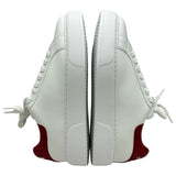 プラダ PRADA ロゴローカットスニーカー 2EG361 ホワイト レザー メンズ スニーカー