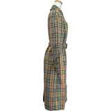 バーバリー BURBERRY チェック柄スプリングコート 8008846 ベージュ ポリエステル/コットン レディース トレンチコート