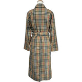 バーバリー BURBERRY チェック柄スプリングコート 8008846 ベージュ ポリエステル/コットン レディース トレンチコート