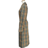 バーバリー BURBERRY チェック柄スプリングコート 8008846 ベージュ ポリエステル/コットン レディース トレンチコート