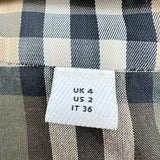 バーバリー BURBERRY チェック柄スプリングコート 8008846 ベージュ ポリエステル/コットン レディース トレンチコート