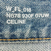セリーヌ CELINE トリオンフチェーンフレアデニムパンツ N678930F ブルー デニム レディース デニムパンツ