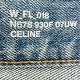 セリーヌ CELINE トリオンフチェーンフレアデニムパンツ N678930F ブルー デニム レディース デニムパンツ
