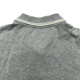 モンクレール MONCLER ロゴワッペン半袖ポロシャツ グレー コットン メンズ ポロシャツ