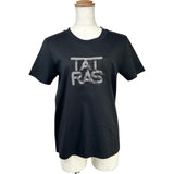 タトラス TATRAS CORNELIA ロゴ刺繍半袖Tシャツ LCKZ0372083588 ブラック コットン レディース 半袖Ｔシャツ