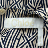 クロエ Chloe 総柄ボウタイシルクブラウス CHC20AHT ベージュ シルク レディース ブラウス