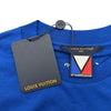 ルイ・ヴィトン LOUIS VUITTON Americas Cup ロゴ半袖Tシャツ HRY59W ブルー コットン メンズ 半袖Ｔシャツ