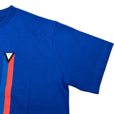 ルイ・ヴィトン LOUIS VUITTON Americas Cup ロゴ半袖Tシャツ HRY59W ブルー コットン メンズ 半袖Ｔシャツ