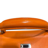 エルメス HERMES ケリー25 内縫い □J刻 オレンジ　シルバー金具 スイフト レディース ハンドバッグ
