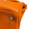 エルメス HERMES ケリー25 内縫い □J刻 オレンジ　シルバー金具 スイフト レディース ハンドバッグ