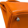 エルメス HERMES ケリー25 内縫い □J刻 オレンジ　シルバー金具 スイフト レディース ハンドバッグ