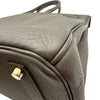 エルメス HERMES バーキン35 クラブ □O刻 エタン/グラファイト/グレーフォンセ トリヨンクレマンス/リザード レディース ハンドバッグ