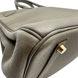 エルメス HERMES バーキン35 クラブ □O刻 エタン/グラファイト/グレーフォンセ トリヨンクレマンス/リザード レディース ハンドバッグ
