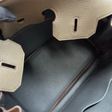 エルメス HERMES バーキン35 クラブ □O刻 エタン/グラファイト/グレーフォンセ トリヨンクレマンス/リザード レディース ハンドバッグ